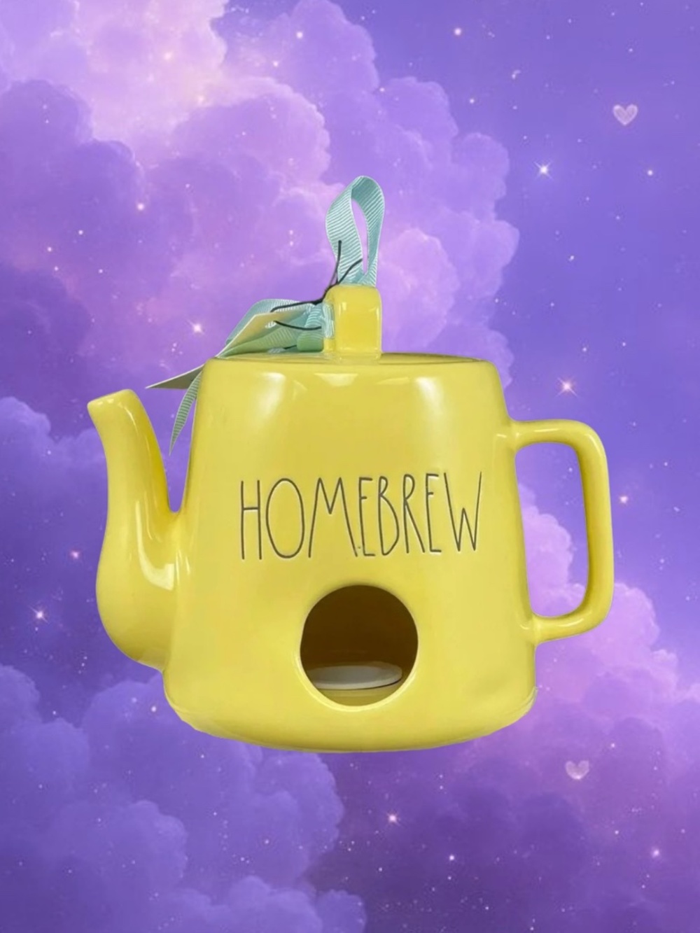 Rae Dunn homebrew yellow birdhouse